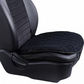 829 р. Подушка-комфорт ст РОМБ (Софа) Lord Autofashion Stels ATV 600 Y LEOPARD (2014-2017) (черный, строчка бежевая)  с доставкой в г. Кемерово. Увеличить фотографию 2