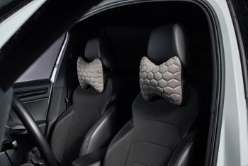 429 р. Подушка-косточка (Илана+Афины) КОСТОЧКА ст СОТА Lord Autofashion   (черный, серый, строчка серая)  с доставкой в г. Кемерово. Увеличить фотографию 6