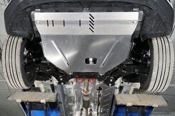 Защита картера и КПП (2WD 1.5T) ТСС Тюнинг Changan CS35 Plus (2021-2025) рестайлинг (алюминий 4 мм)