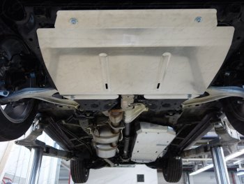 Защита картера и КПП ТСС Тюнинг INFINITI JX35 (2012-2014), INFINITI QX60  L50 (2013-2016), Nissan Murano ( 2 Z51,  3 Z52) (2010-2022), Nissan Pathfinder  R52 (2012-2017), Nissan Teana  3 L33 (2014-2020) (алюминий 4 мм)