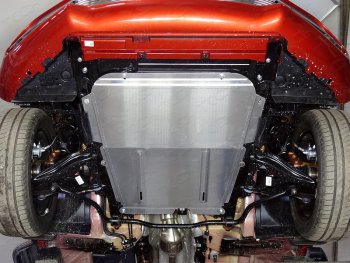 Защита картера и КПП ТСС Тюнинг Renault Logan Stepway (2018-2025), Лада XRAY (2016-2022) (алюминий 4 мм)