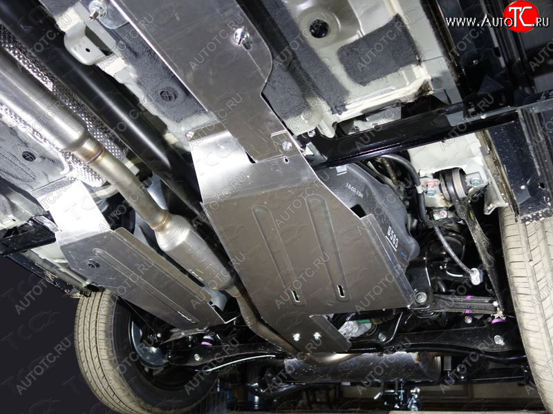 4 199 р. Защита бака (правая, V-2.0, V-2.4 4WD, V-3.0 4WD, алюминий) 4мм  Mitsubishi Outlander  GF (2018-2022) 3-ий рестайлинг  с доставкой в г. Кемерово