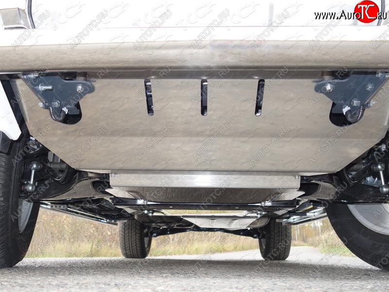 4 599 р. Защита картера ТСС Тюнинг  Mitsubishi Pajero  4 V90 (2006-2011) дорестайлинг (алюминий 4 мм)  с доставкой в г. Кемерово