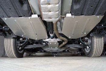 Защита бака (правая, алюминий) ТСС Subaru XV  GT/G24 (2017-2025) дорестайлинг, рестайлинг