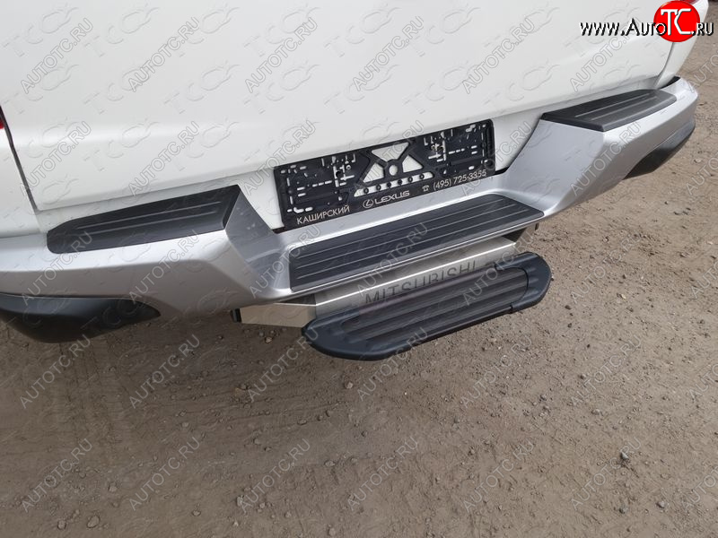3 599 р. Задняя подножка алюминиевая Black (под фаркоп тип Е) ___  tcup3b  с доставкой в г. Кемерово