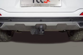 Фаркоп (тягово-сцепное устройство) TCC Тюнинг Chery Tiggo 4 Pro (2021-2025), Kaiyi X3 Pro (2023-2025) (оцинкованный, шар A)