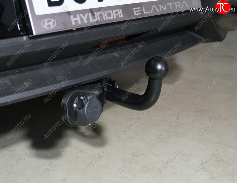 13 699 р. Фаркоп (тягово-сцепное устройство) TCC Тюнинг  Hyundai Elantra  CN7 (2020-2023) (оцинкованный, шар A)  с доставкой в г. Кемерово
