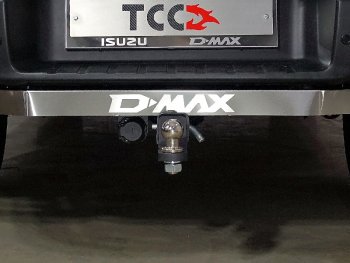 Фаркоп (тягово-сцепное устройство) TCC Тюнинг Isuzu D-Max  RG (2020-2023) DoubleCab (оцинкованный, шар E, надпись D-MAX)