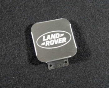 Заглушка на фаркоп с логотипом Land Rover (на фаркопы TCC, нержавеющая сталь) TCC Land Rover Discovery Sport  L550 - Range Rover Sport  2 L494