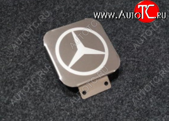 1 999 р. Заглушка на фаркоп с логотипом Mercedes-Benz (на фаркопы TCC, нержавеющая сталь) TCC  Mercedes-Benz X class  W470 (2017-2020)  с доставкой в г. Кемерово