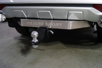 Фаркоп (тягово-сцепное устройство) ТСС Тюнинг Mitsubishi Pajero Sport  QF (2019-2022) рестайлинг (надпись Pajero Sport, шар Е)