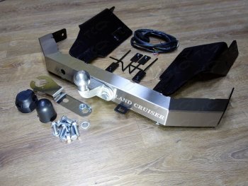 Фаркоп (тягово-сцепное устройство) ТСС Тюнинг Toyota Land Cruiser Prado  J150 (2009-2020) дорестайлинг, 1-ый рестайлинг, 2-ой рестайлинг (надпись Land Cruiser, шар F)