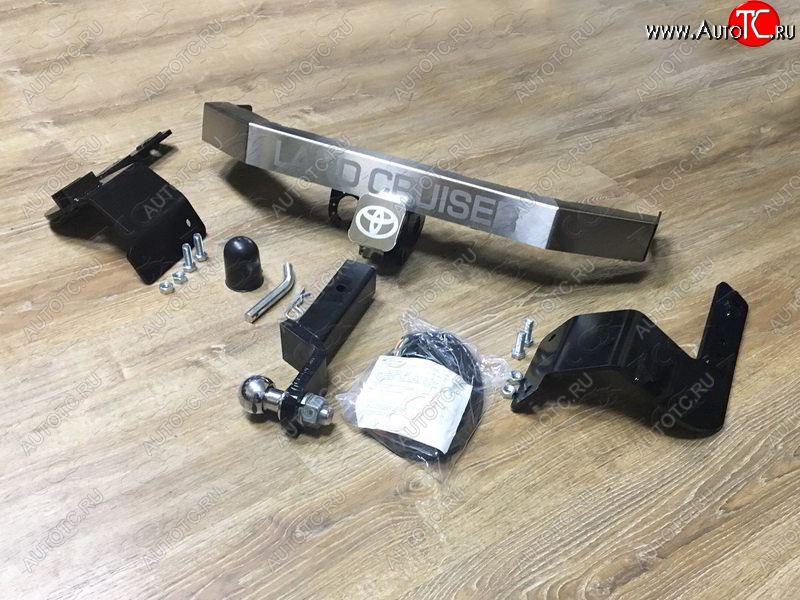 16 999 р. Фаркоп (тягово-сцепное устройство) (кроме EXECUTIVE) ТСС Тюнинг  Toyota Land Cruiser  200 (2012-2021) 1-ый рестайлинг, 2-ой рестайлинг (надпись Land Cruiser, шар E)  с доставкой в г. Кемерово