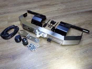 Фаркоп (тягово-сцепное устройство) (кроме EXECUTIVE) ТСС Тюнинг Toyota Land Cruiser  200 (2012-2021) 1-ый рестайлинг, 2-ой рестайлинг (надпись Land Cruiser, шар F)