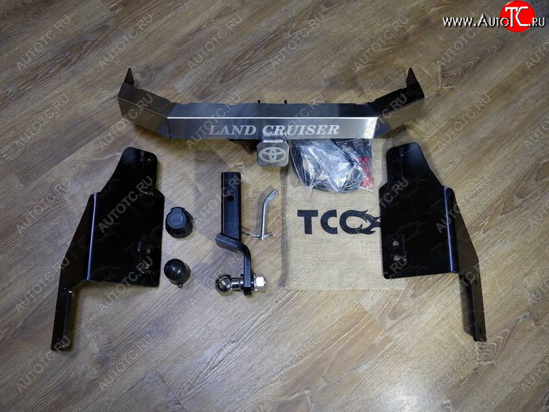 16 999 р. Фаркоп (тягово-сцепное устройство) (кроме EXECUTIVE) ТСС Тюнинг  Toyota Land Cruiser  200 (2012-2021) 1-ый рестайлинг, 2-ой рестайлинг (надпись Land Cruiser, шар E)  с доставкой в г. Кемерово