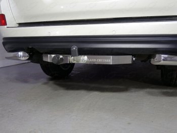 Фаркоп (тягово-сцепное устройство) TCC Тюнинг Toyota Land Cruiser  200 (2015-2021) 2-ой рестайлинг (оцинкованный, шар F, надпись Land Cruiser)