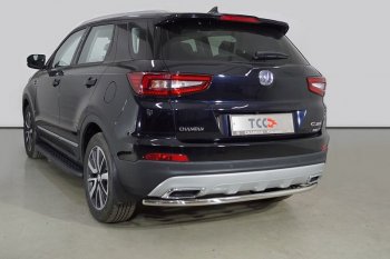 Защита задняя (нержавейка d42,4 мм), ТСС Тюнинг Changan CS55 (2017-2025) дорестайлинг, рестайлинг