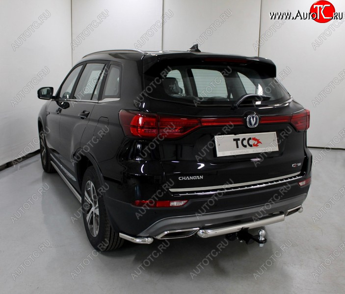 14 699 р. Защита задняя (нержавейка 60,3 мм), ТСС Тюнинг  Changan CS75 (2018-2022) 1-ый рестайлинг  с доставкой в г. Кемерово