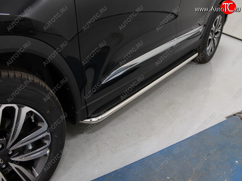 38 999 р. Пороги с площадкой 42,4 мм ТСС Тюнинг  Chery Tiggo 8  (T18) (2019-2025) рестайлинг (лист)  с доставкой в г. Кемерово