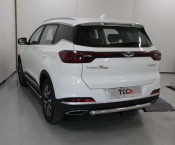 Защита задняя (нержавейка 60,3 мм, 2WD), ТСС Тюнинг Chery Tiggo 7 PRO (2019-2025)