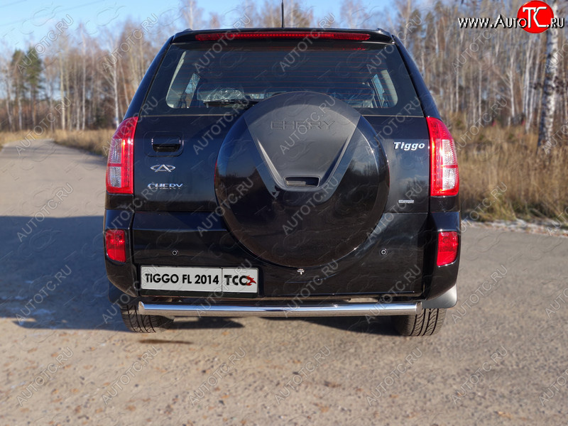 14 699 р. Защита задняя (нержавейка 60,3 мм), ТСС Тюнинг  Chery Tiggo 3 (2014-2020)  с доставкой в г. Кемерово