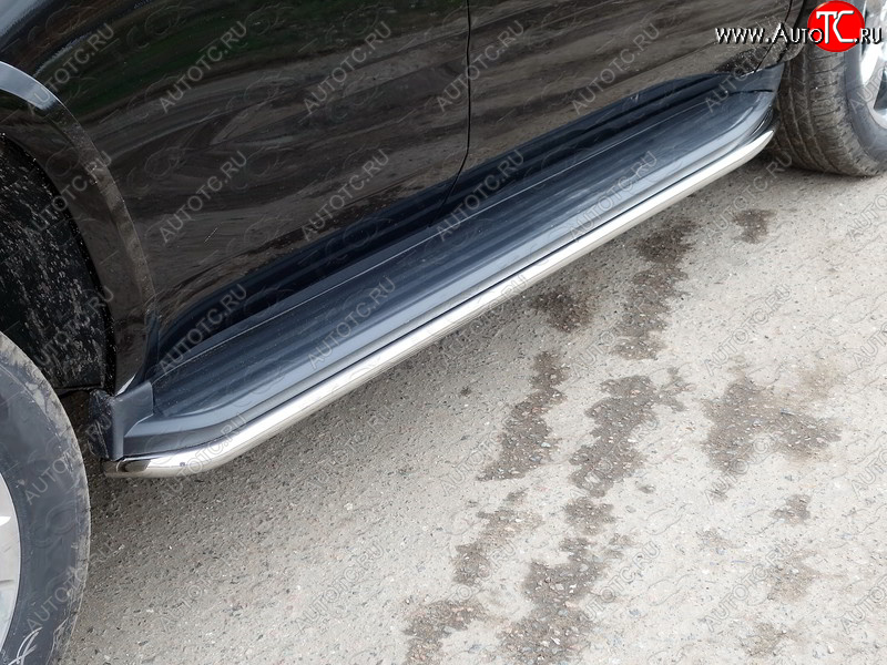 25 499 р. Защита порогов алюминий 50,8 мм, ТСС Тюнинг Chevrolet Tahoe K2UC (2014-2021)  с доставкой в г. Кемерово