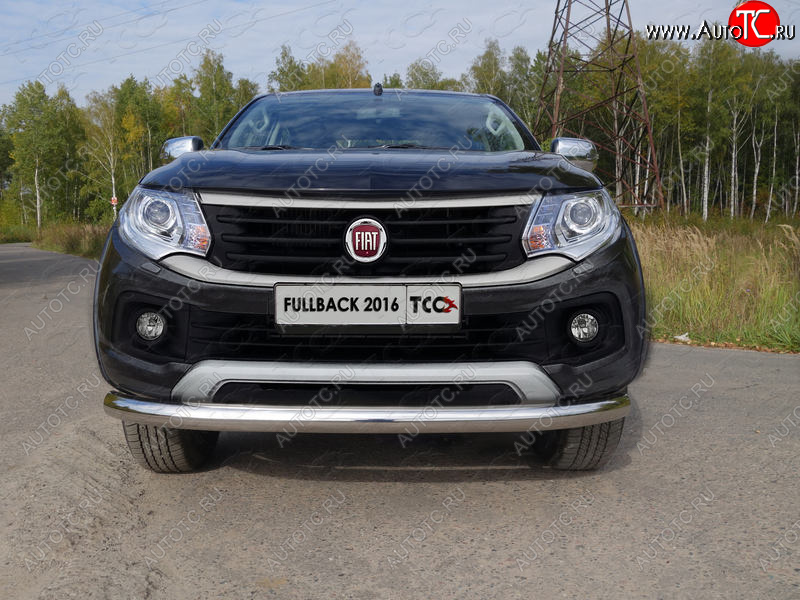 18 999 р. Защита переднего бампера нижняя d76,1 мм ТСС Тюнинг  Fiat Fullback (2016-2018) (нержавейка)  с доставкой в г. Кемерово
