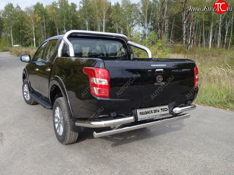 54 999 р. Защита кузова (для крышки) d71,6 мм ТСС Тюнинг  Fiat Fullback (2016-2018) (нержавейка)  с доставкой в г. Кемерово