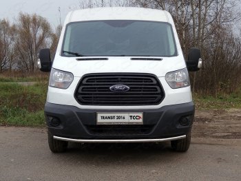 15 999 р. Защита переднего бампера нижняя 42,4 мм ТСС Тюнинг  Ford Transit Connect (2013-2018) (нержавейка)  с доставкой в г. Кемерово. Увеличить фотографию 1