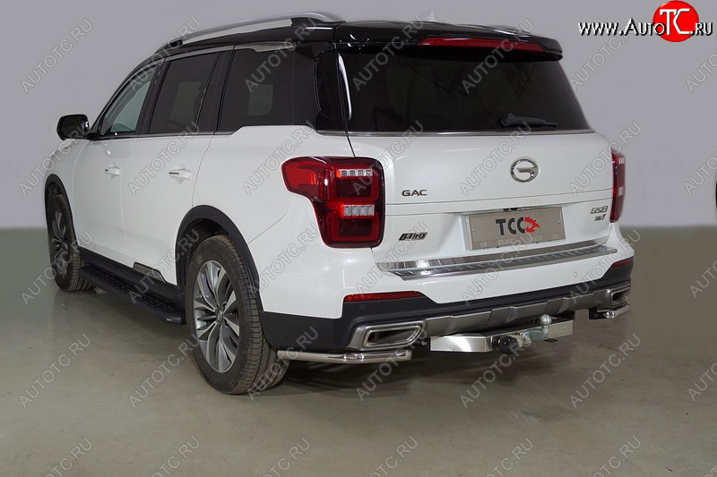 16 649 р. Защита заднего бампера (2.0T 4WD, уголки, d42,4 мм) TCC  GAC GS8 (2016-2023)  с доставкой в г. Кемерово