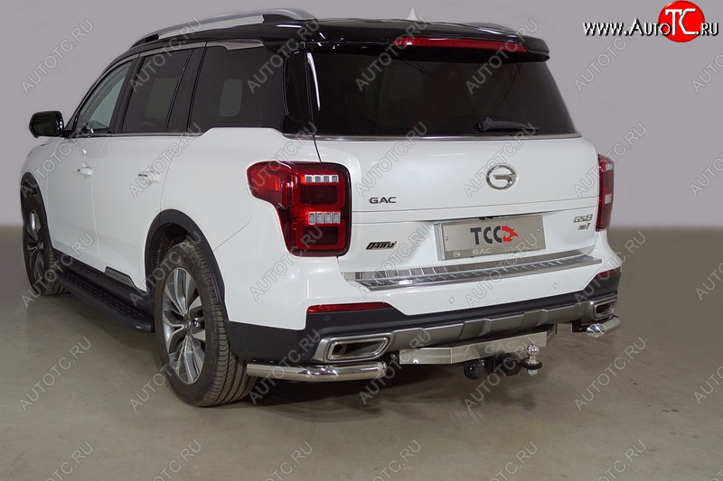 23 999 р. Защита заднего бампера (2.0T 4WD, уголки, d60,3 мм) TCC  GAC GS8 (2016-2023)  с доставкой в г. Кемерово
