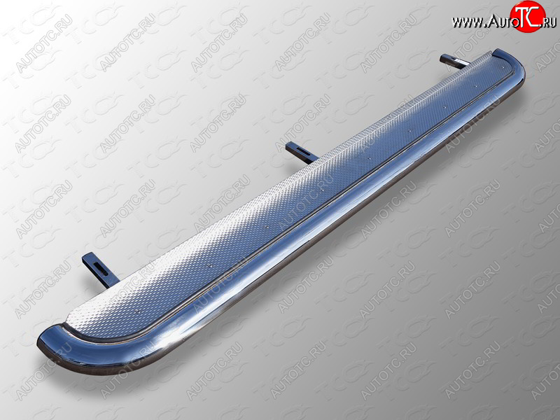42 999 р. Пороги с площадкой 60,3 мм ТСС Тюнинг  Geely Emgrand X7 (2019-2021) 2-ой рестайлинг (нержавейка)  с доставкой в г. Кемерово
