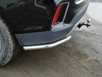 Защита заднего бампера (уголки, d60,3 мм) TCC Geely Emgrand X7 (2019-2021) 2-ой рестайлинг