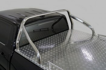 Защита кузова (для крышки) d 75х42 мм ТСС Тюнинг Great Wall Poer (2021-2025) (нержавейка)
