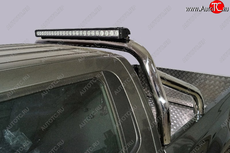 103 999 р. Защита кузова (для кузова) d 76,1 мм со светодиодной фарой ТСС Тюнинг  Great Wall Wingle 7 (2018-2023) пикап (нержавейка)  с доставкой в г. Кемерово