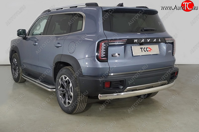 18 299 р. Защита заднего бампера (овальная, d75х42 мм) TCC  Haval Dargo (2022-2025)  с доставкой в г. Кемерово