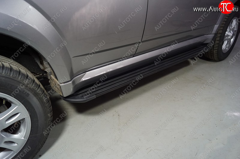 21 999 р. Пороги алюминиевые Slim Line ТСС Тюнинг  Haval H5 (2020-2023) рестайлинг (Black)  с доставкой в г. Кемерово