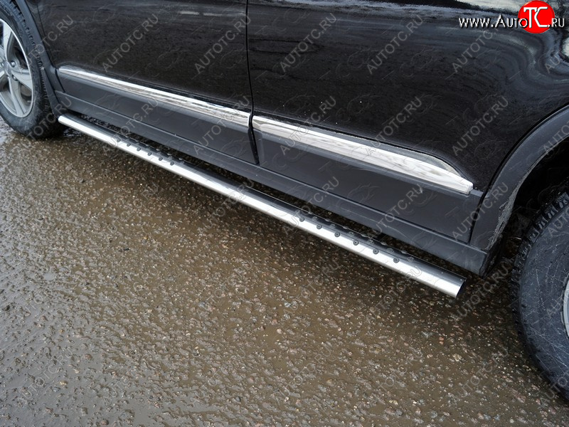 33 799 р. Пороги овальные с проступью 75х42 мм ТСС Тюнинг  Haval H6 (2013-2020) (серые)  с доставкой в г. Кемерово