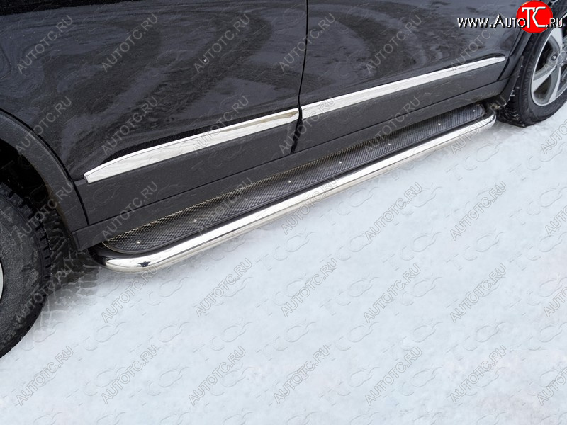 42 999 р. Пороги с площадкой 60,3 мм ТСС Тюнинг  Haval H6 (2013-2020) (нержавейка)  с доставкой в г. Кемерово