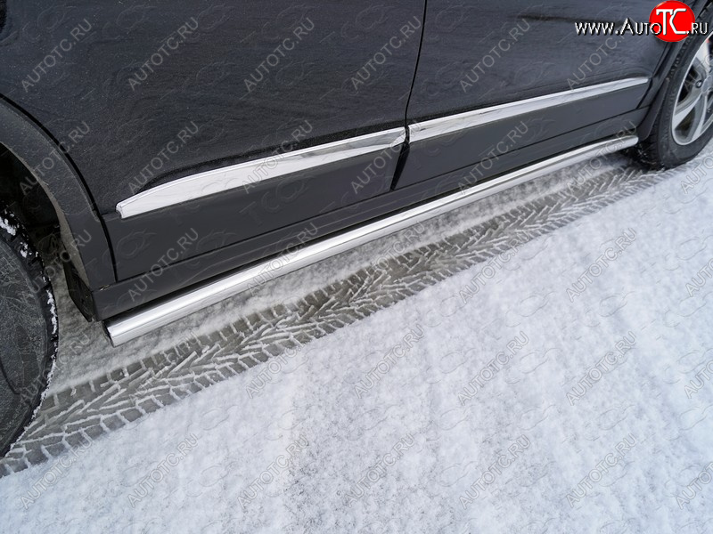 21 999 р. Защита порогов труба d60,3 мм ТСС Тюнинг  Haval H6 (2013-2020) (серые)  с доставкой в г. Кемерово
