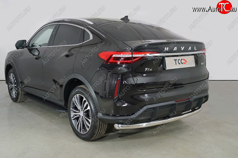 13 999 р. Защита задняя (нержавейка 60,3 мм), ТСС Тюнинг  Haval F7x (2022-2024) рестайлинг  с доставкой в г. Кемерово