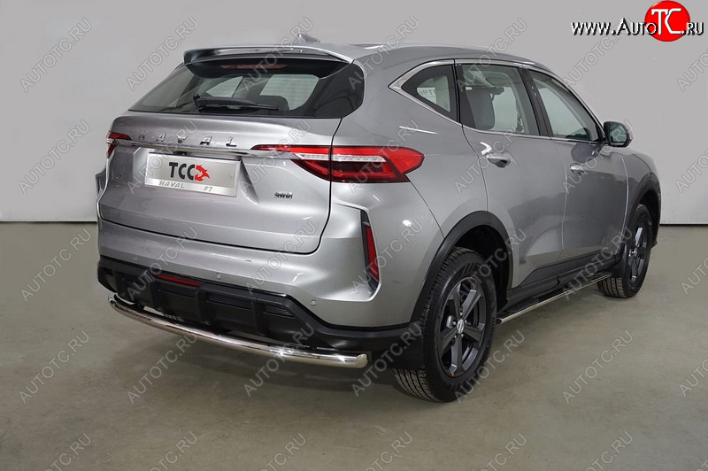 18 499 р. Защита задняя (нержавейка 60,3 мм) ТСС Тюнинг  Haval F7 (2022-2024) рестайлинг  с доставкой в г. Кемерово