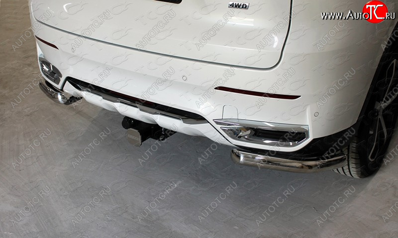 14 699 р. Защита заднего бампера (1.5 4WD, уголки, d60,3 мм) TCC  Haval F7 (2018-2022)  дорестайлинг  с доставкой в г. Кемерово