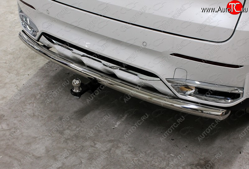 18 499 р. Защита задняя (нержавейка 60,3 мм) ТСС Тюнинг  Haval F7 (2018-2022)  дорестайлинг  с доставкой в г. Кемерово