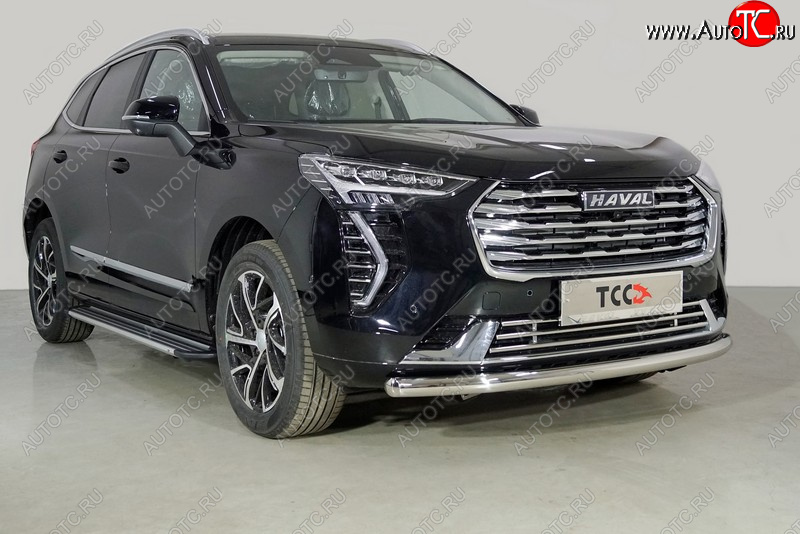 13 799 р. Защита переднего бампера нижняя d60,3 мм ТСС Тюнинг  Haval Jolion (2020-2024) дорестайлинг (кроме комплектации Comfort)  с доставкой в г. Кемерово