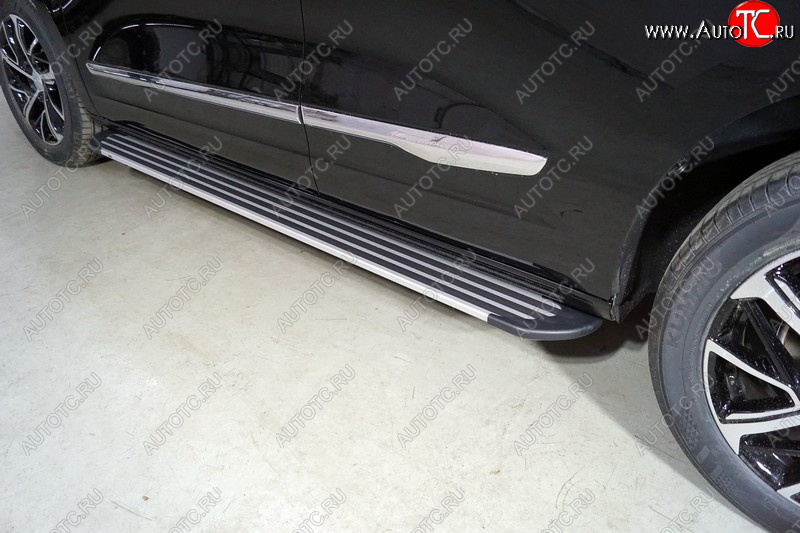 20 599 р. Пороги алюминиевые Slim Line ТСС Тюнинг  Haval Jolion (2020-2024) дорестайлинг (Silver)  с доставкой в г. Кемерово