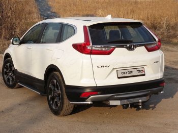 Защита заднего бампера (уголки, d42,4 мм) TCC Honda CR-V  RW,RT (2016-2022) дорестайлинг, рестайлинг