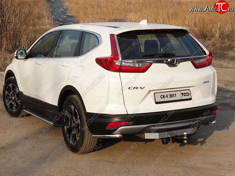 10 299 р. Защита заднего бампера (уголки, d42,4 мм) TCC  Honda CR-V  RW,RT (2016-2022) дорестайлинг, рестайлинг  с доставкой в г. Кемерово
