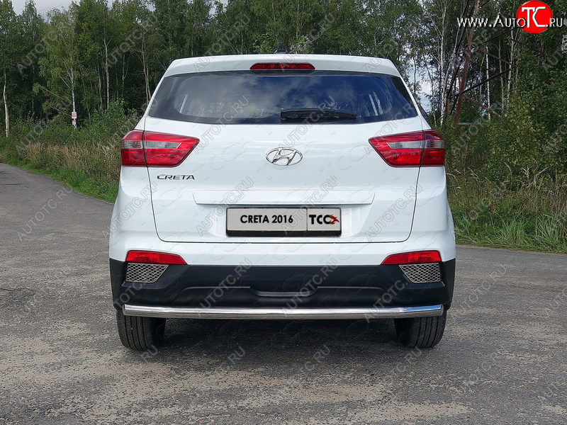 15 999 р. Защита задняя (нержавейка 60,3 мм) ТСС Тюнинг  Hyundai Creta  GS (2015-2019) дорестайлинг  с доставкой в г. Кемерово