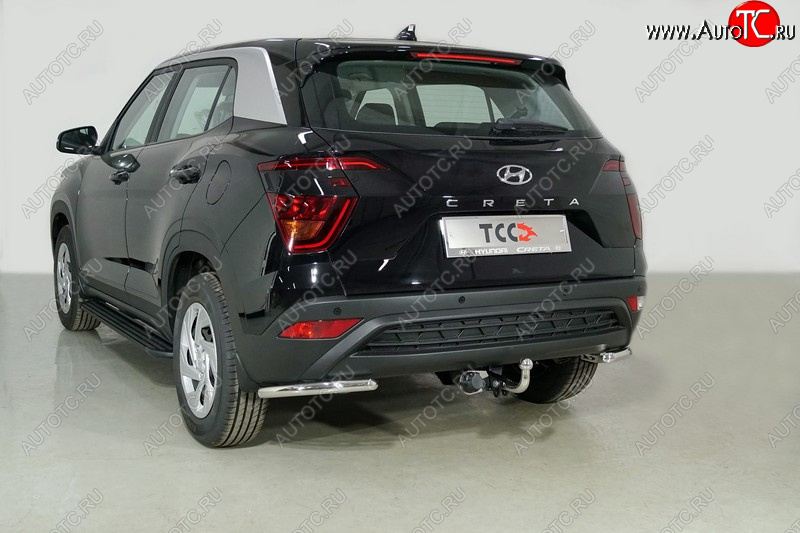 13 349 р. Защита заднего бампера (уголки, d42,4 мм) TCC  Hyundai Creta  SU (2020-2022)  с доставкой в г. Кемерово